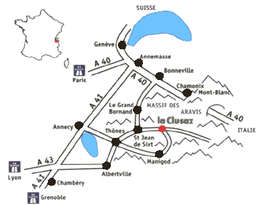 plan La Clusaz